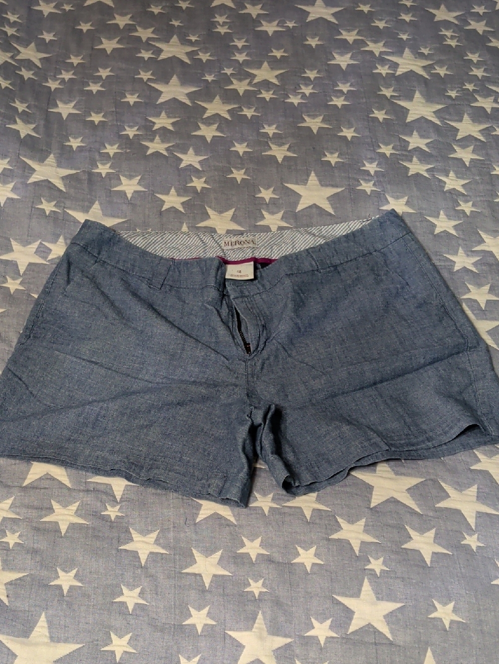 Vintage Merona Target Denim-Like Chino Shorts 12 Large
